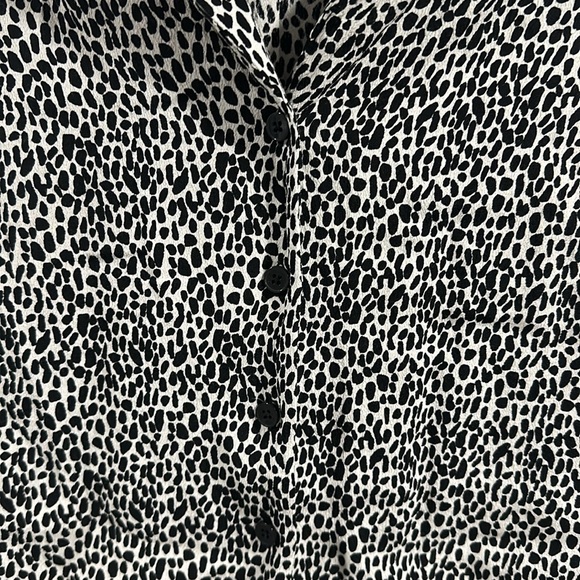 NWT Frank and Oak Womens Animal Print Blouse - Picture 4 of 5